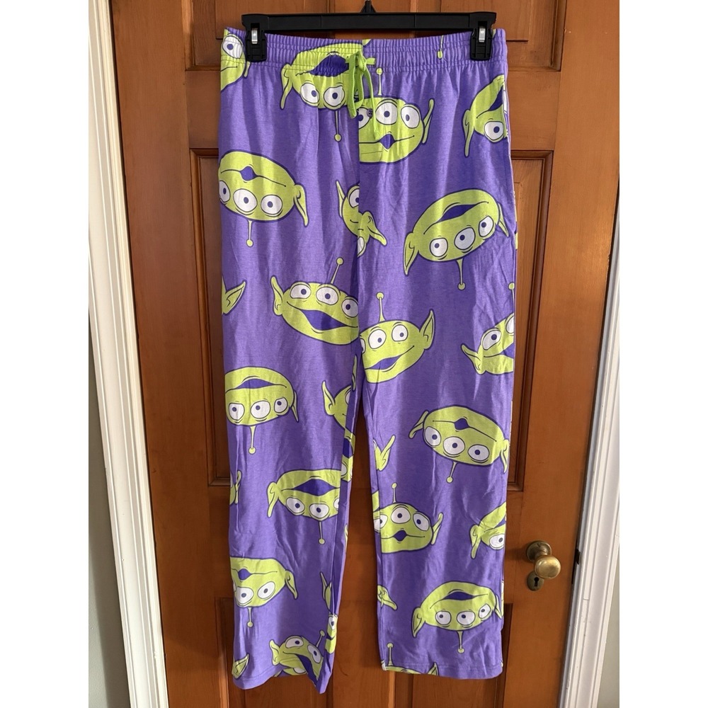 Men's Disney Toy Story Alien Purple & Green Pajama Pants Size Medium NWT